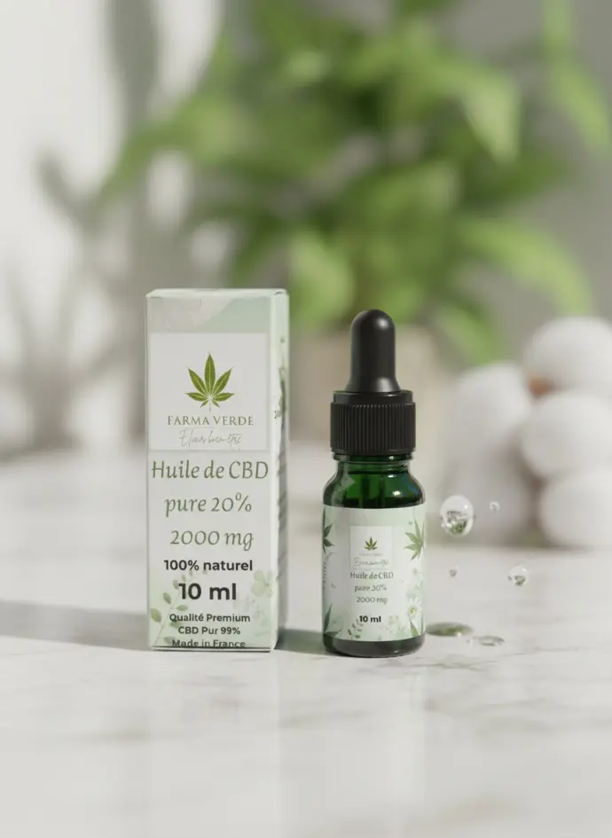 Huile Cbd pure 20% 10mL